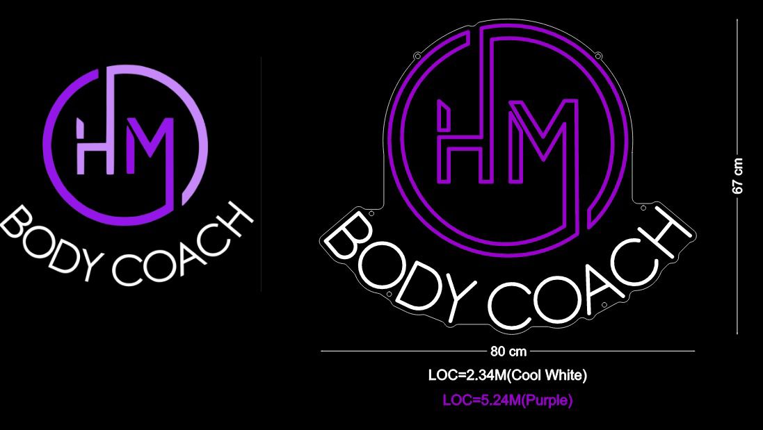 Custom Sign: HM BODY COACH