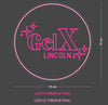 Custom Sign: GelX LINCOLN