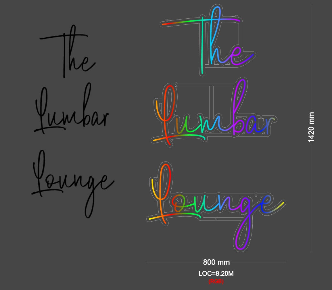 Custom Sign: The Lumber Lounge