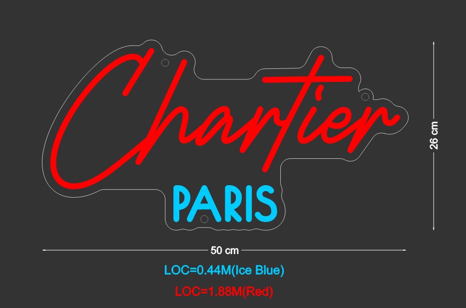 Custom Sign: Chartier PARIS
