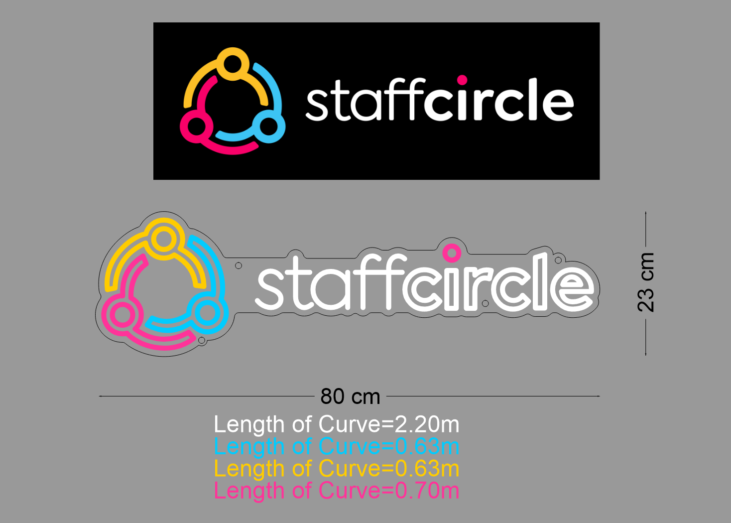 Custom Sign: staffcircle