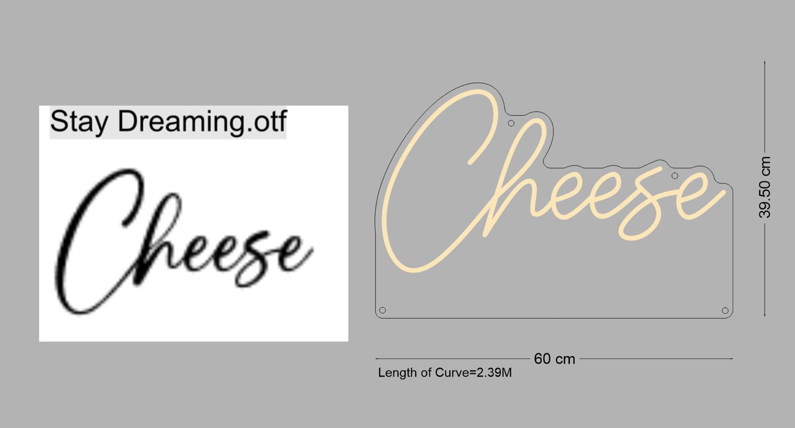 Custom Signs: Cheese (2xsigns)