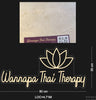 Custom Sign: Wannapa Thai Therapy