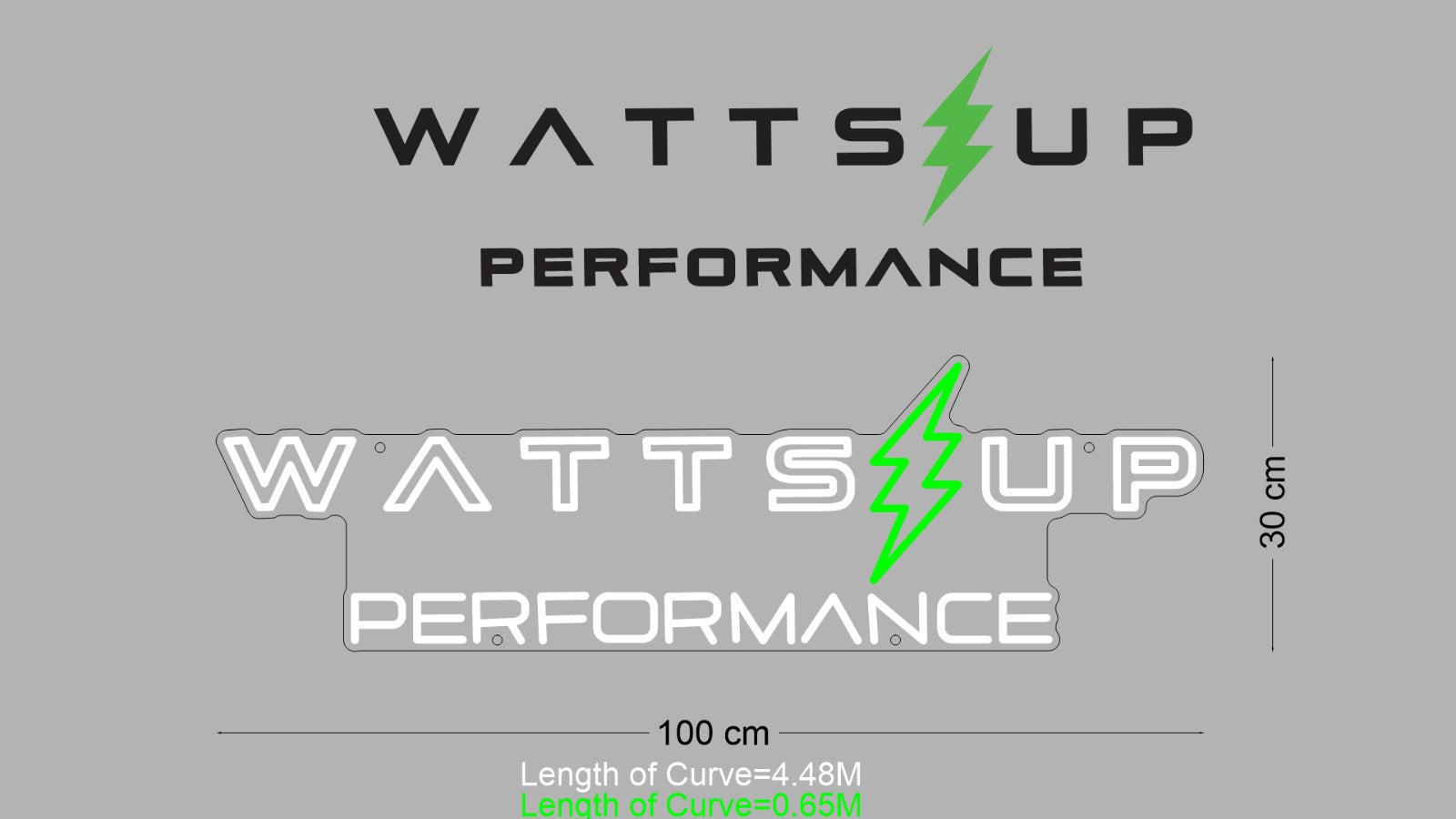 Custom Sign: WATTS⚡️UP PERFORMANCE