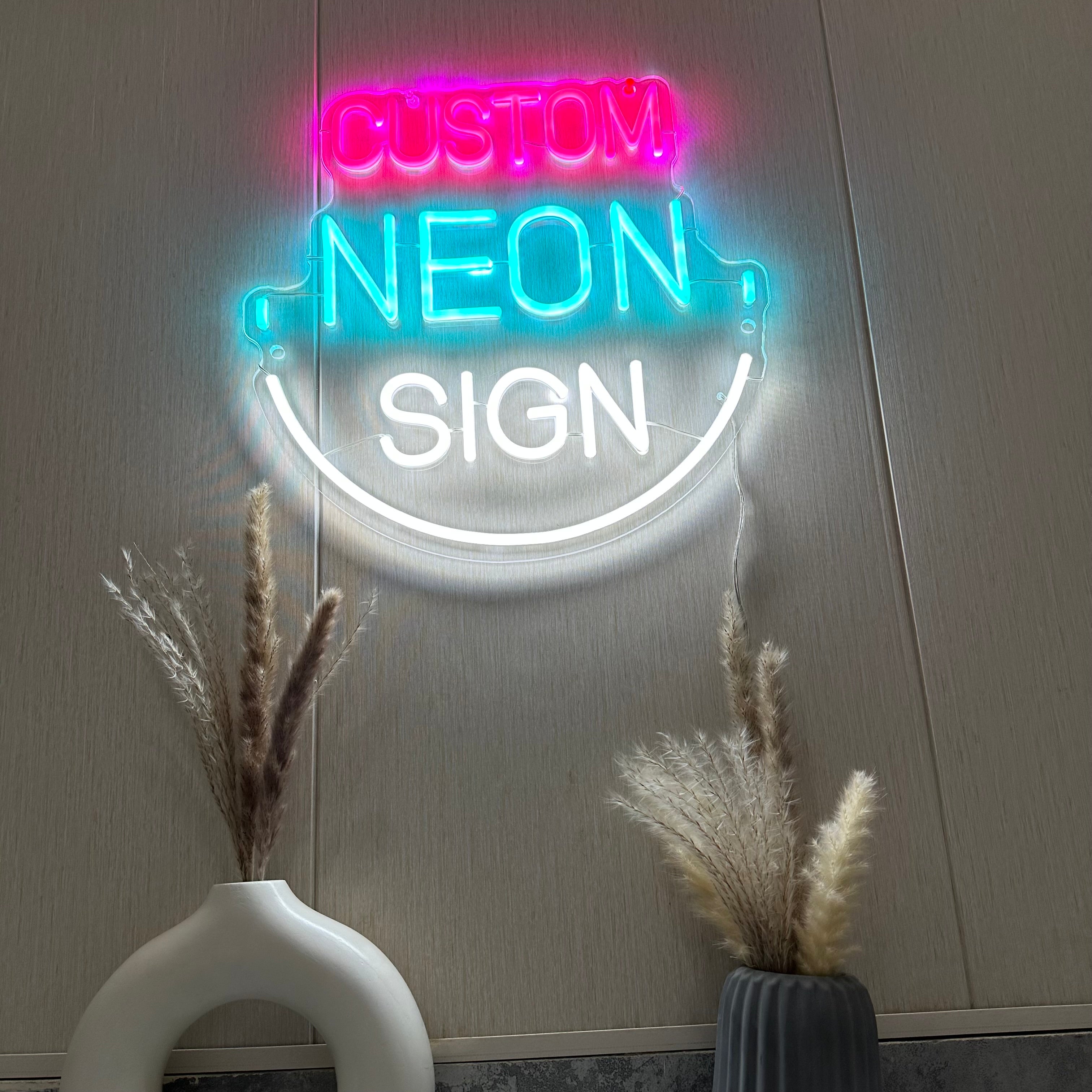Fully Custom LED Neon Sign | Design Any Shape, Text or Concept in Light