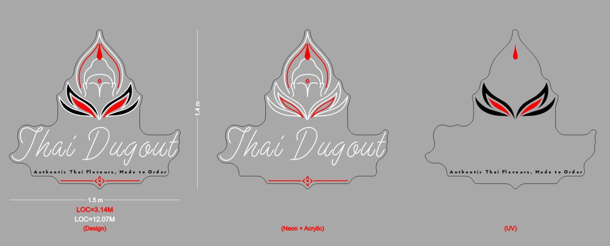 Custom Neon Sign Thai Dugout