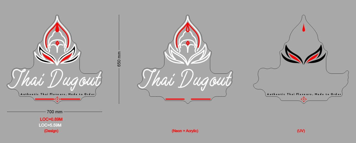 Custom Neon Sign Thai Dugout
