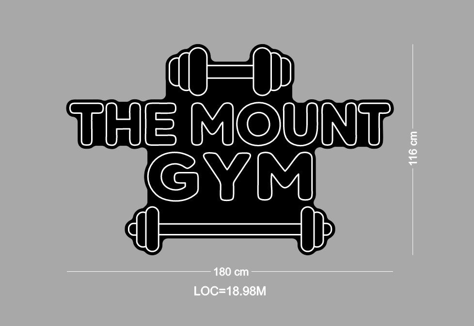 Custom Neon Sign "The Gym Mount"