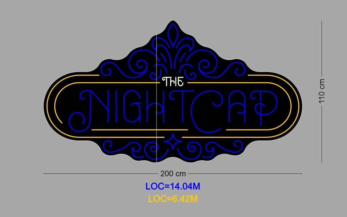 Custom Neon Sign The Night Cap