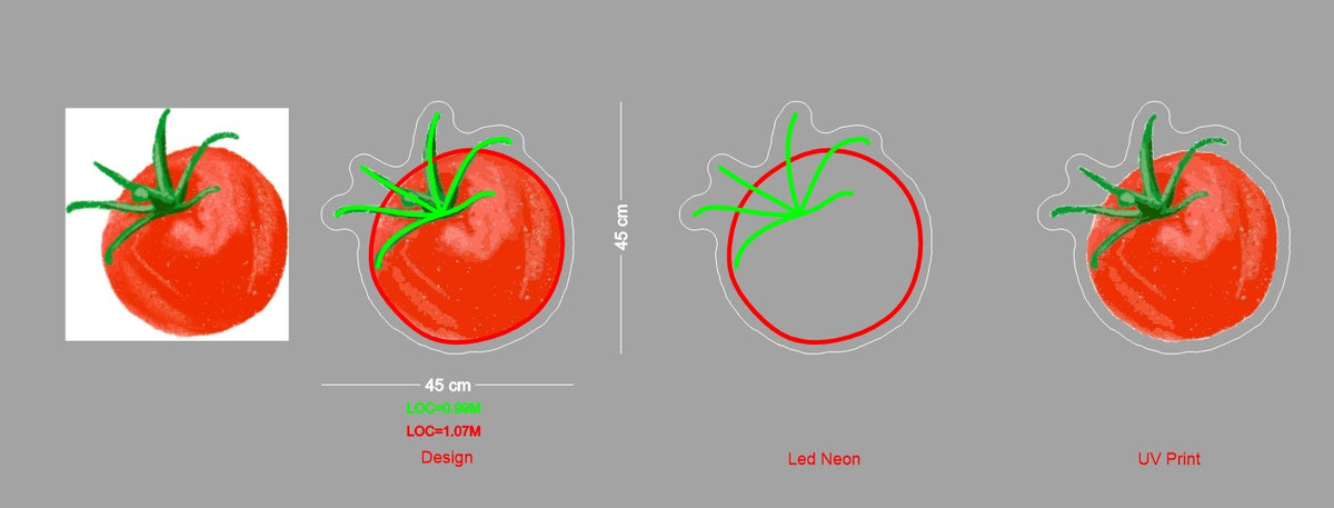 Custom Neon Sign Tomato