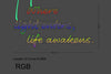 Custom RGB Sign: Where light enters, life awakens.