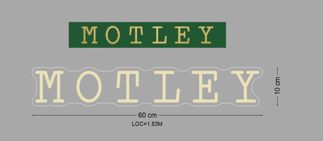 Custom Sign: NICE,NAUGHTY,MOTLEY