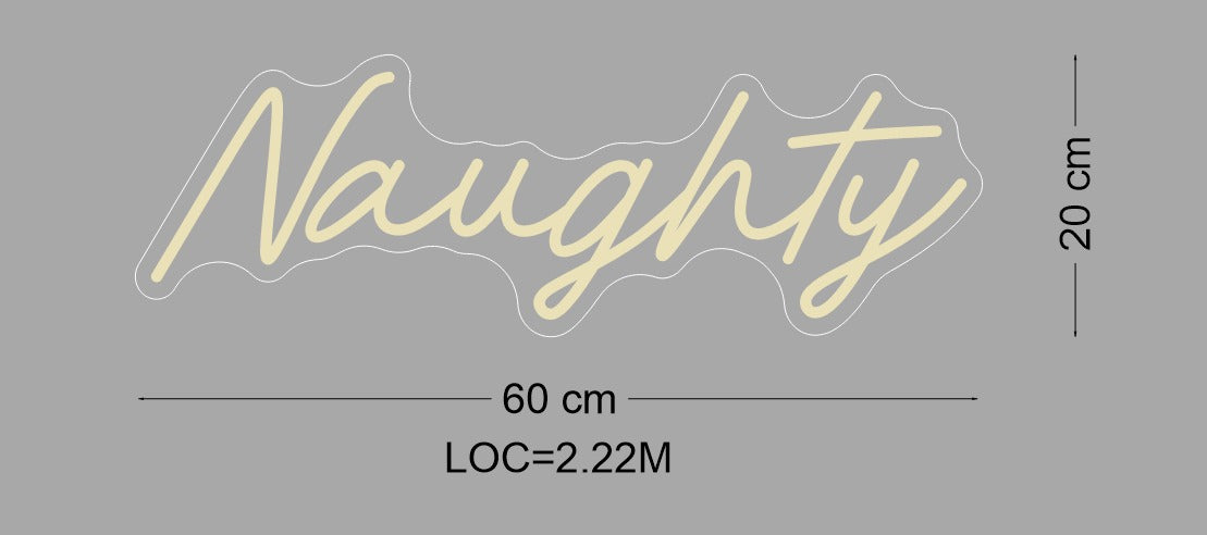 Custom Sign: NICE,NAUGHTY,MOTLEY