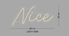Custom Sign: NICE,NAUGHTY,MOTLEY