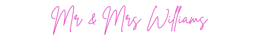 Custom Neon: Mr & Mrs Will...