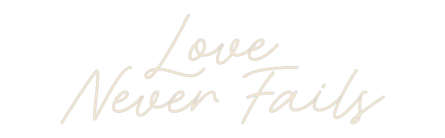 Custom Neon: Love 
Never ...