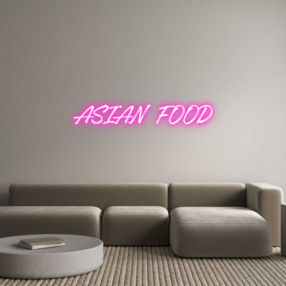 Custom Neon: ASIAN FOOD