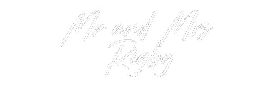 Custom Neon: Mr and Mrs 
...