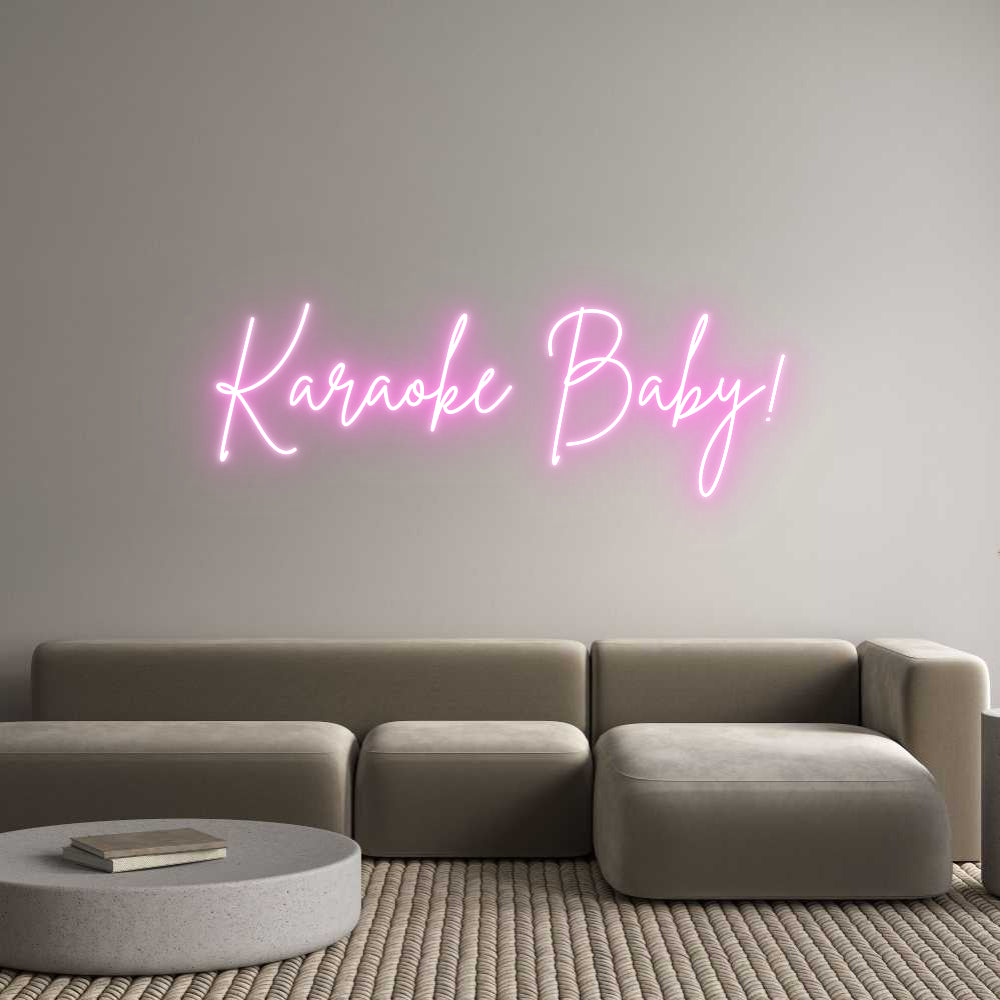 Custom Neon: Karaoke Baby!