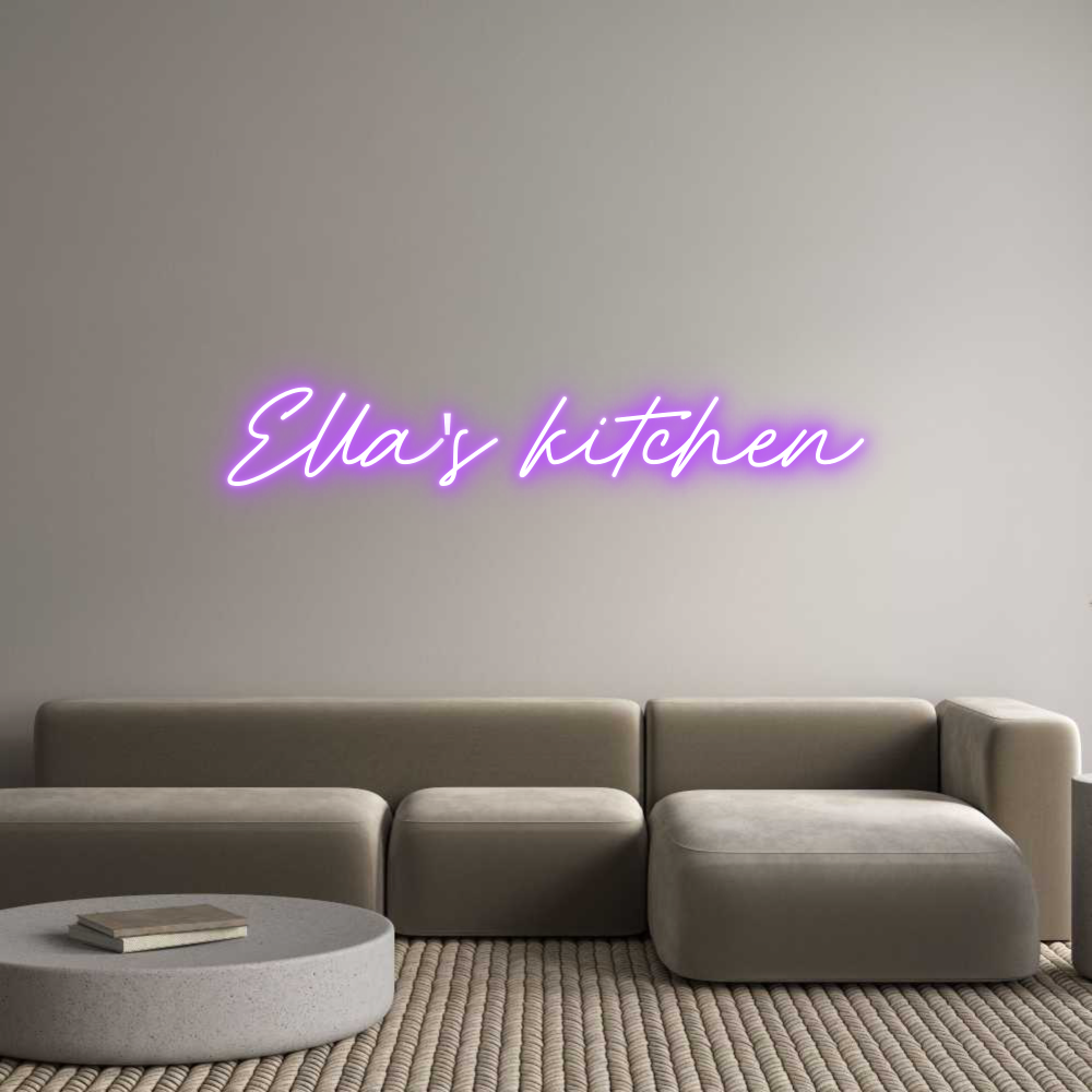Custom Neon: Ella's kitchen