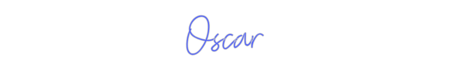 Custom Neon: Oscar