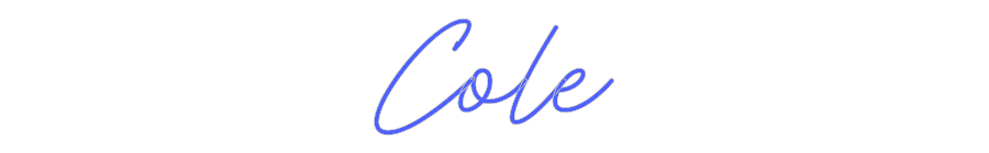 Custom Neon: Cole
