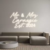 Custom Neon: Mr & Mrs 
Ca...