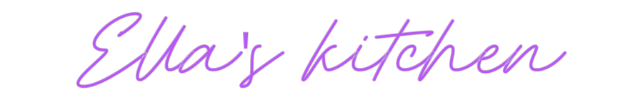 Custom Neon: Ella's kitchen