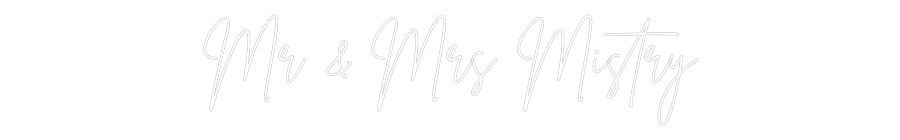 Custom Neon: Mr & Mrs Mistry