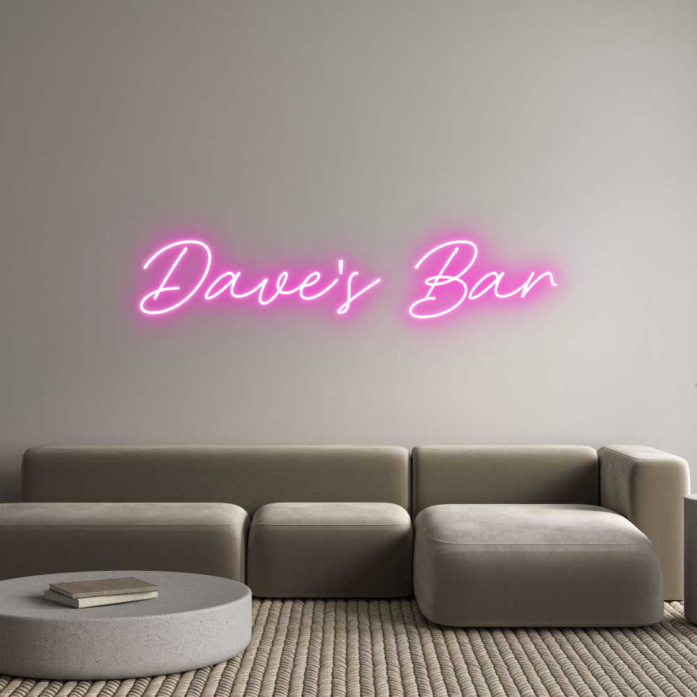 Custom Neon: Dave's Bar