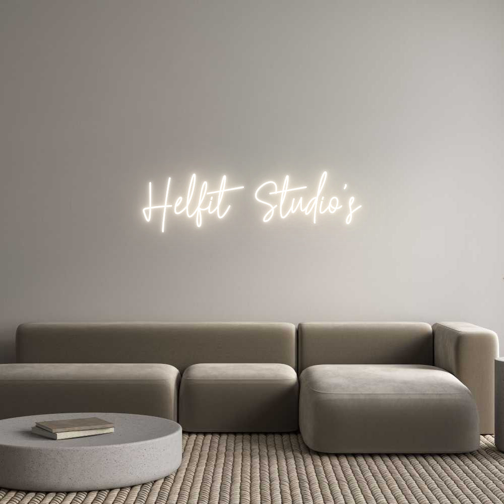 Custom Neon: Helfit Studio's