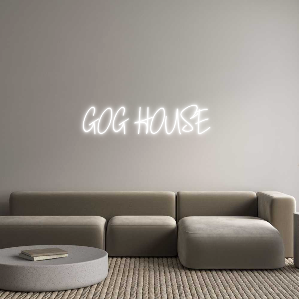 Custom Neon: GOG HOUSE