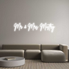 Custom Neon: Mr & Mrs Mistry