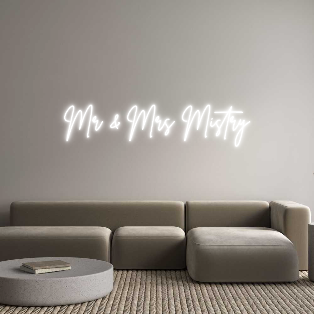 Custom Neon: Mr & Mrs Mistry
