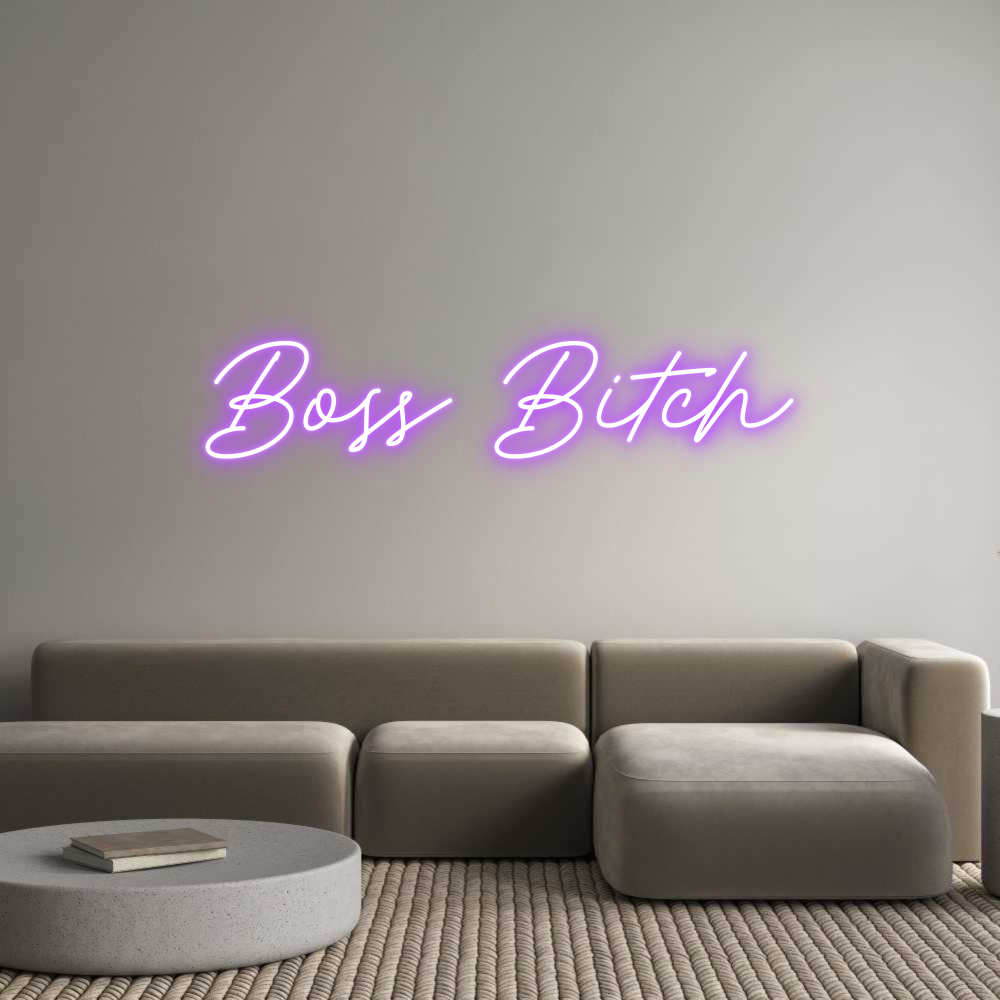 Custom Neon: Boss Bitch
