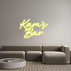 Custom Neon: Kam’s 
Bar
