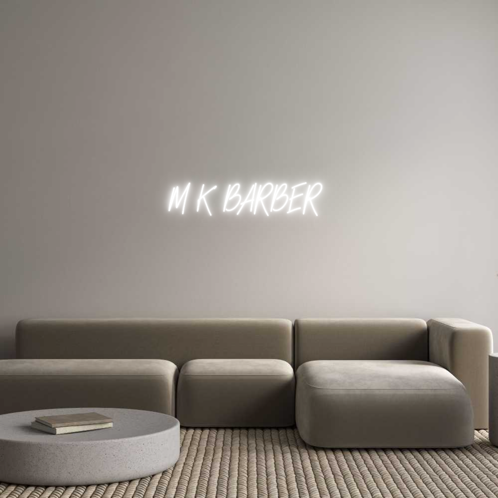 Custom Neon: M K BARBER