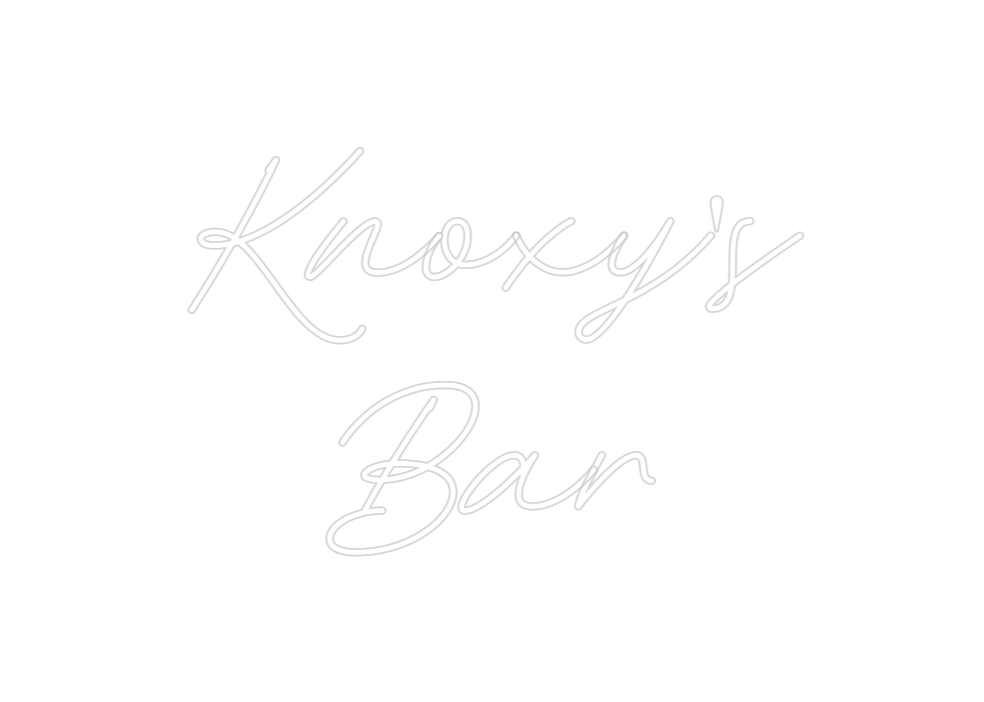 Custom Neon: Knoxy's
Bar