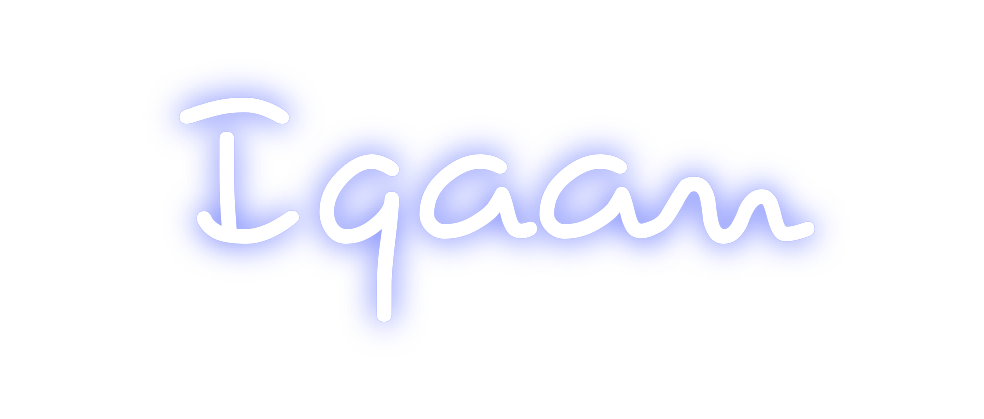 Custom Neon: Iqaan