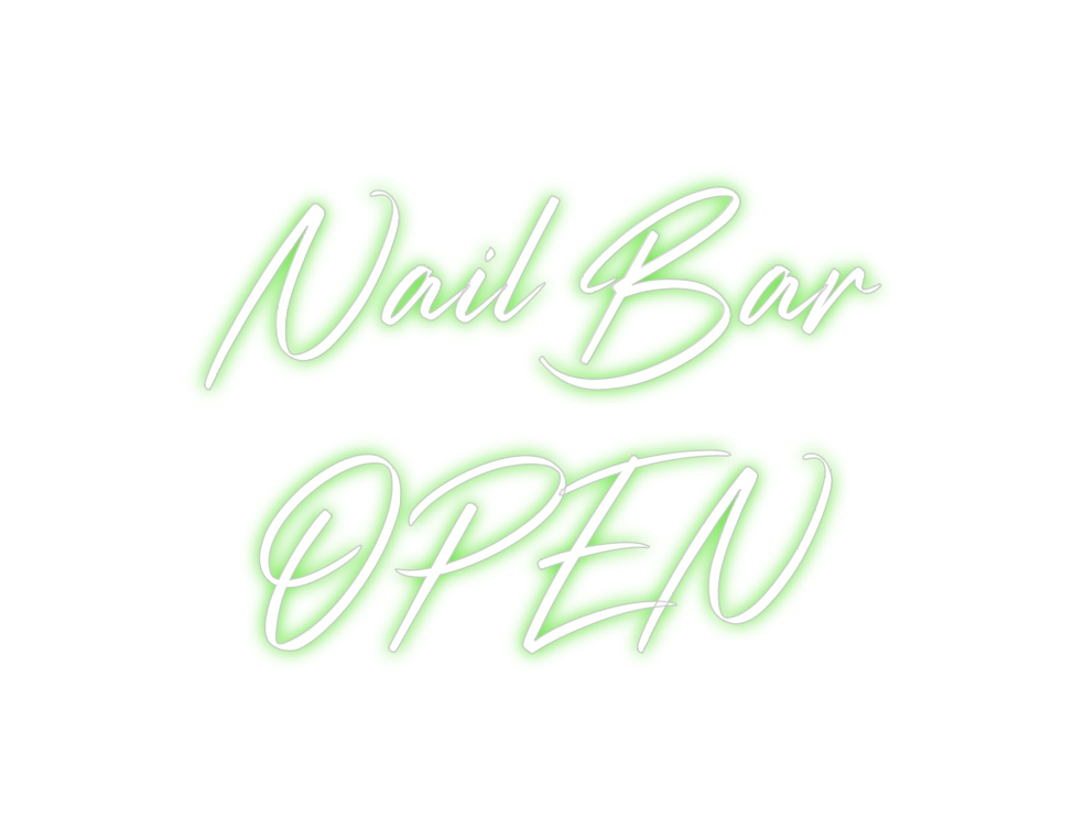 Custom Neon: Nail Bar
OPEN