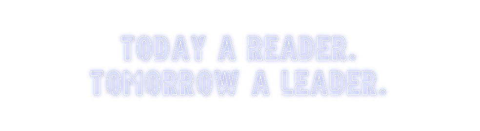 Custom Neon: Today a reade...