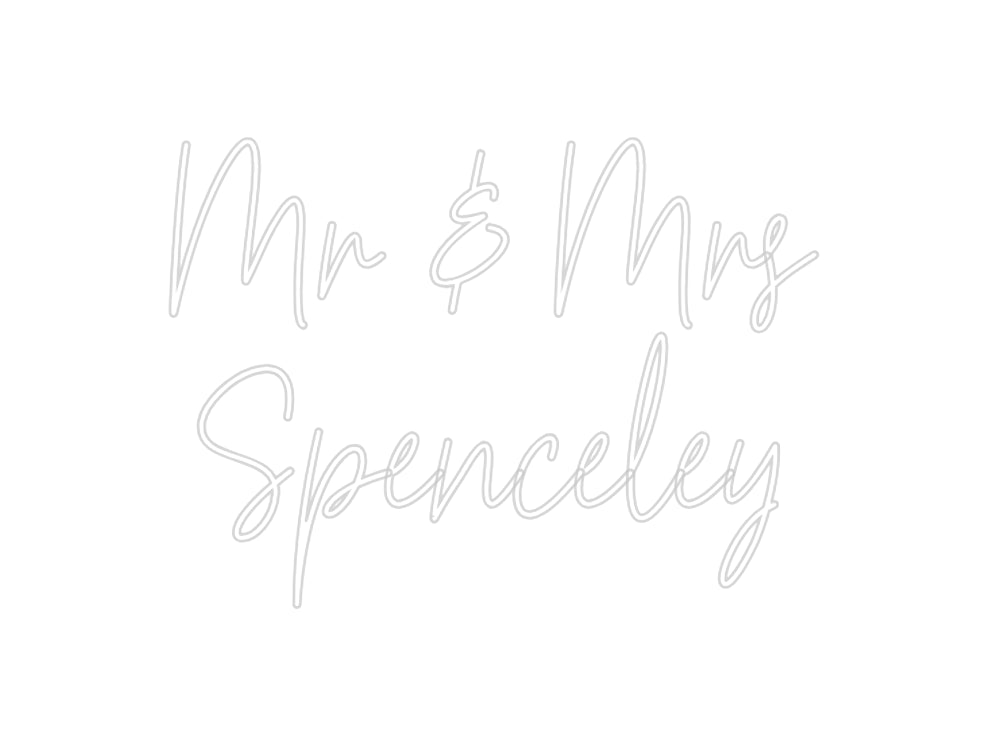 Custom Neon: Mr & Mrs 
Sp...