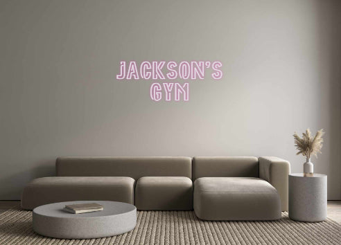 Custom Neon: jackson's
gym