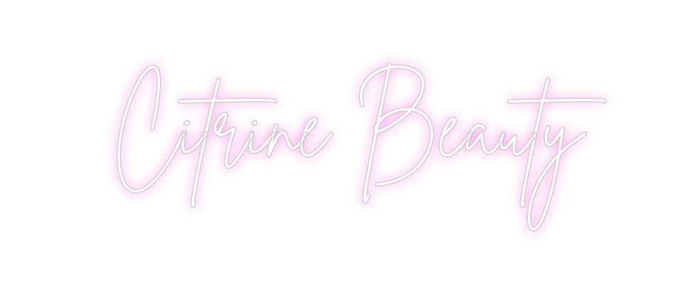 Custom Neon: Citrine Beauty