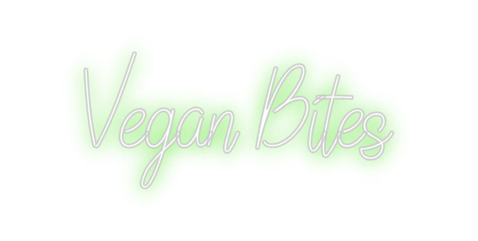 Custom Neon: Vegan Bites