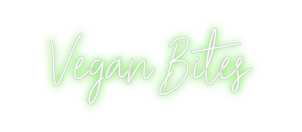 Custom Neon: Vegan Bites