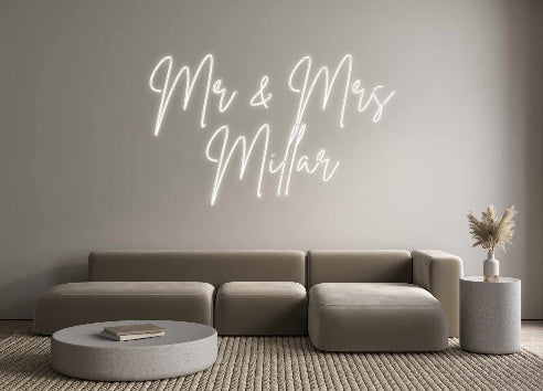 Custom Neon: Mr & Mrs 
Mi...