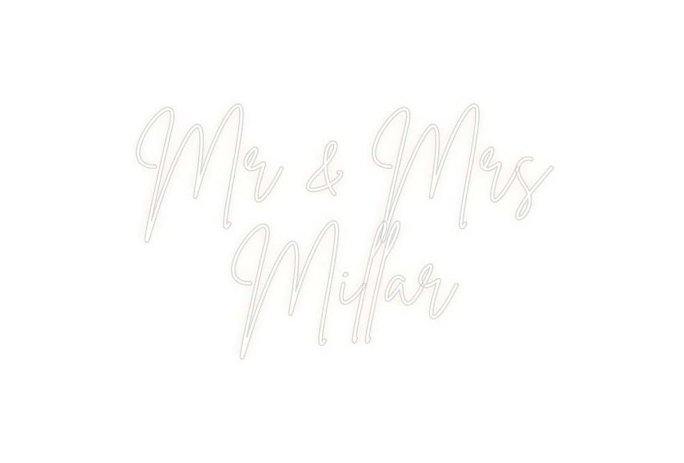 Custom Neon: Mr & Mrs 
Mi...