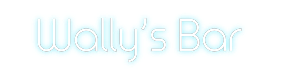 Custom Neon: Wally’s Bar