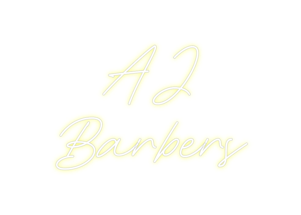 Custom Neon: AJ
Barbers